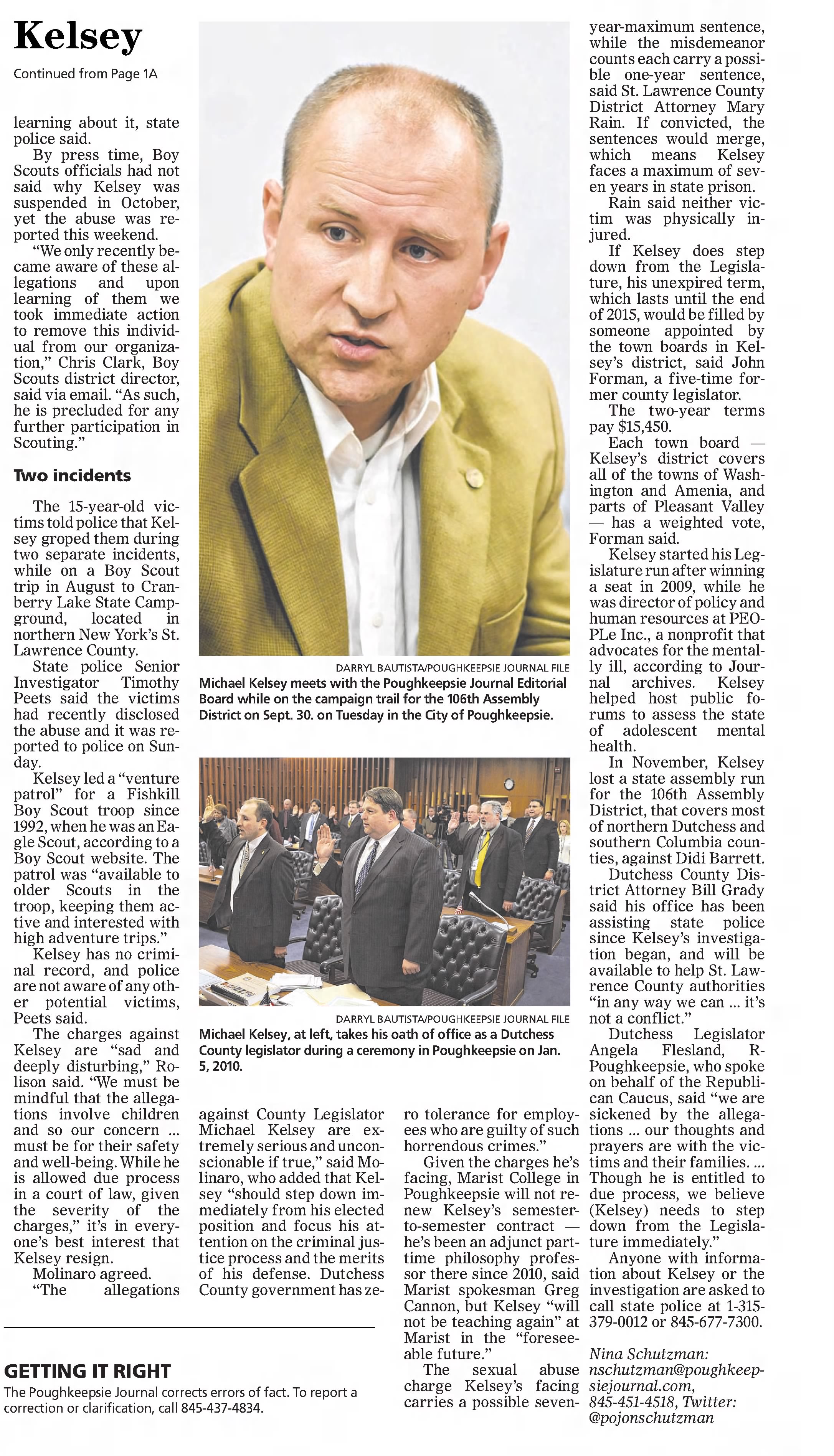 Poughkeepsie Journal
Poughkeepsie, New York &middot; Wednesday, December 17, 2014
Continuation