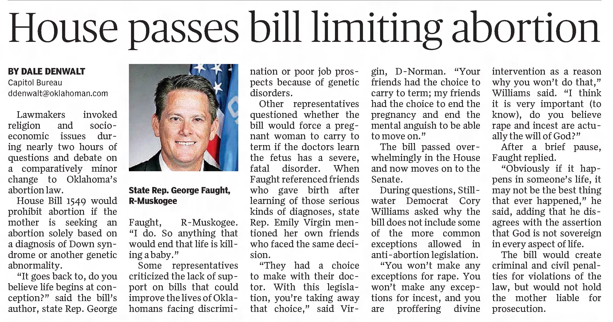 House passes bill limiting abortion