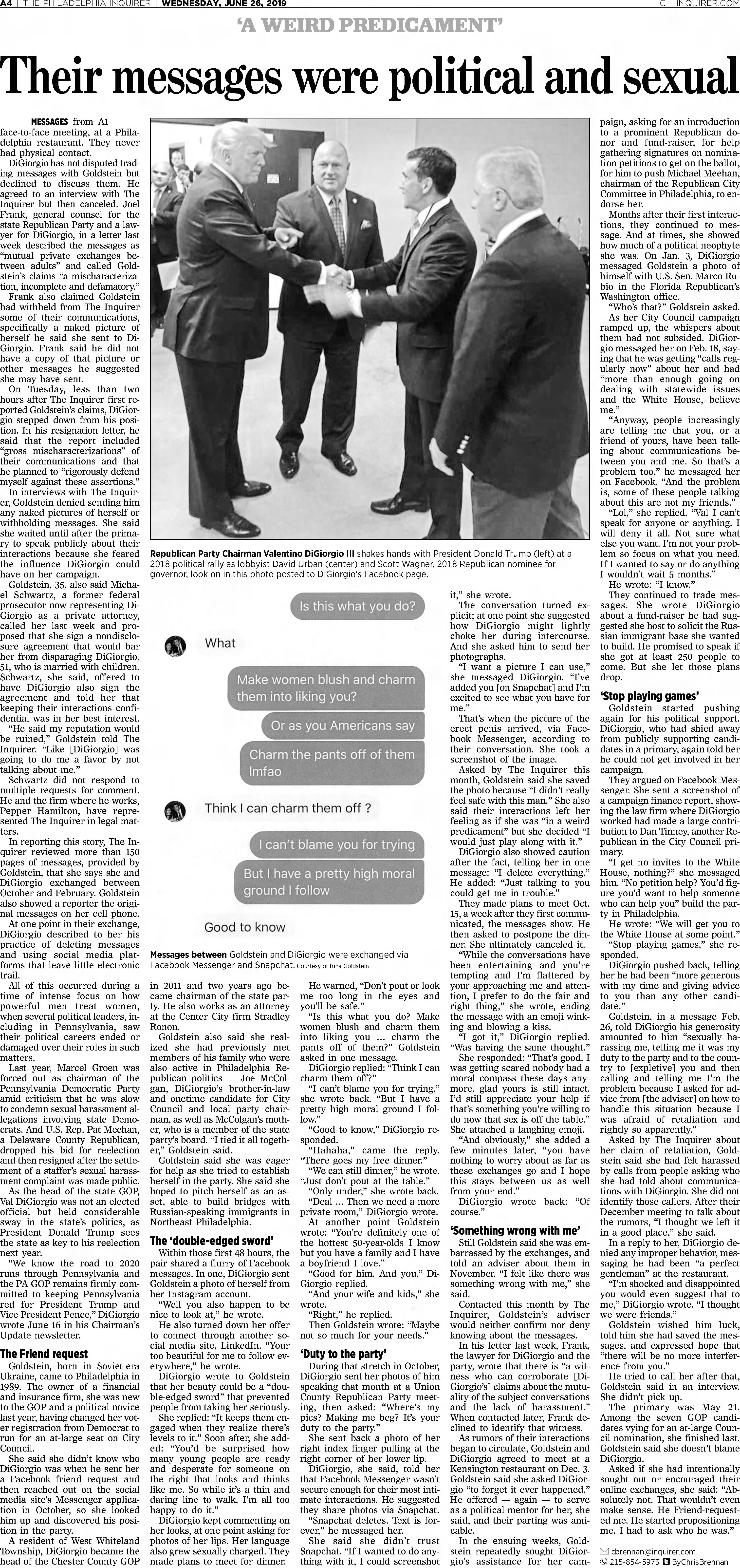 Their messages were political and sexual