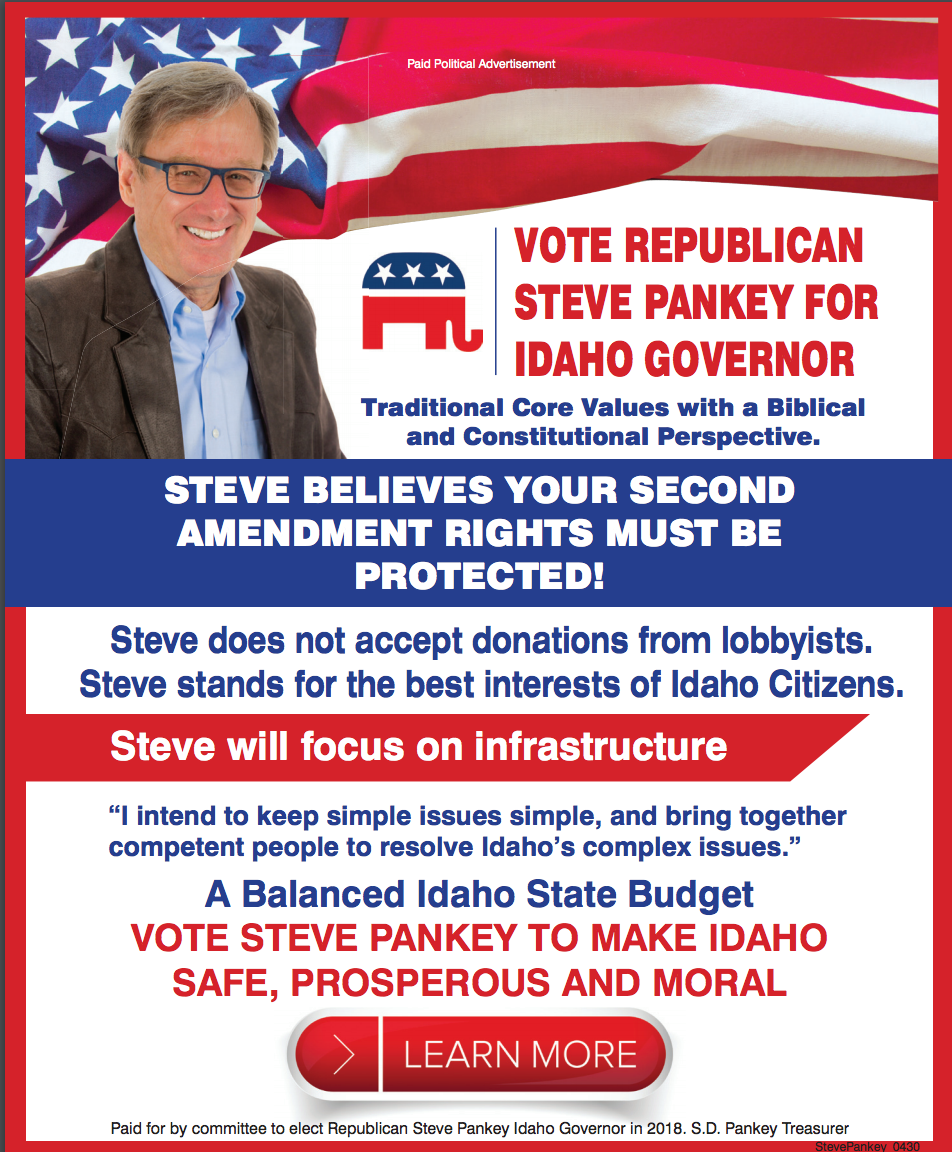 Pankey for Governor Facebook Ad
