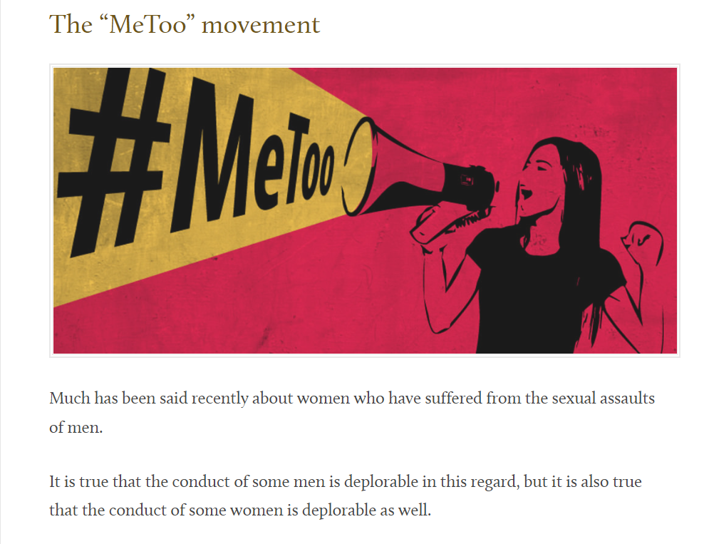 In Veritae" The MeToo Movement