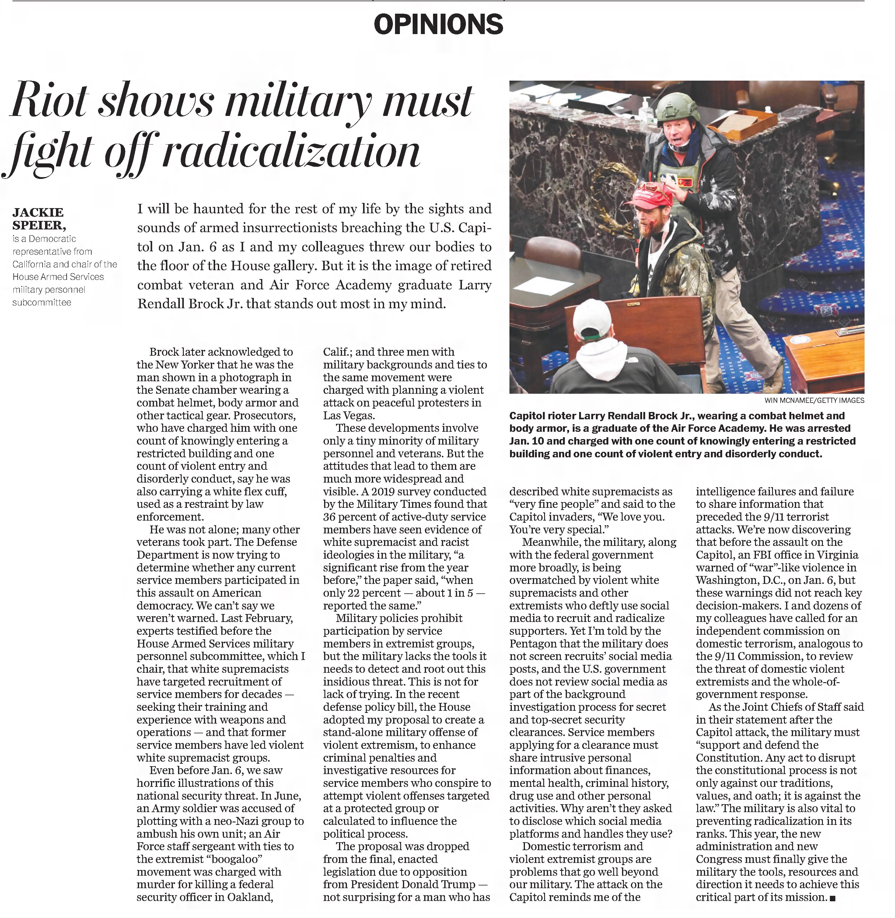 Riot shows military must fight off radicalization