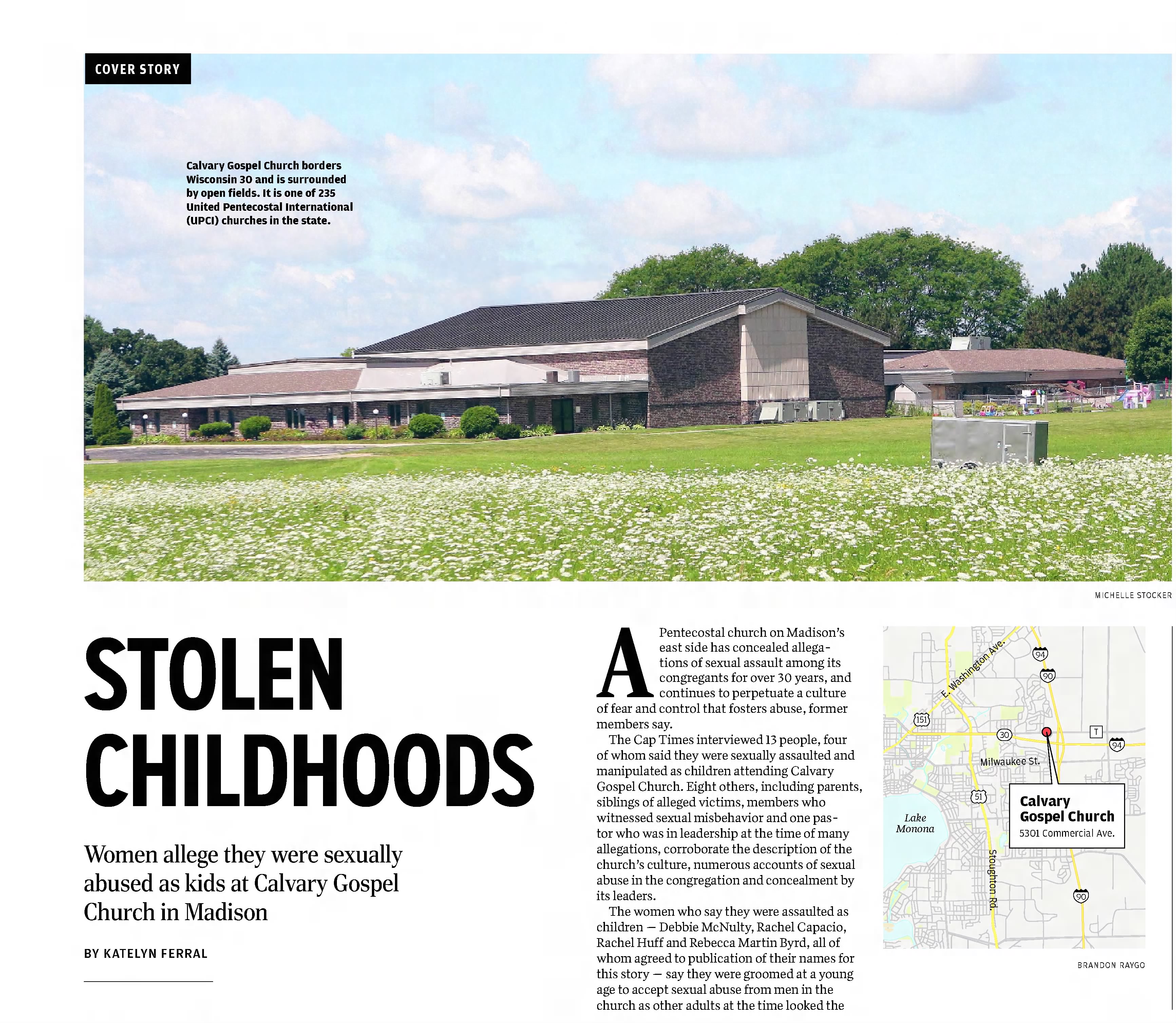 Capital Times: Stolen Childhoods: Women allege they were abused as kids at Calvary Gospel Church