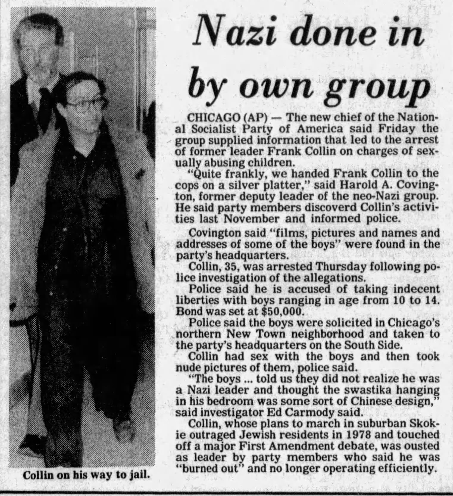 Nazi The Spokesman-Review
12 Jan 1980, Sat &middot; Page 18Done in by Own Group
