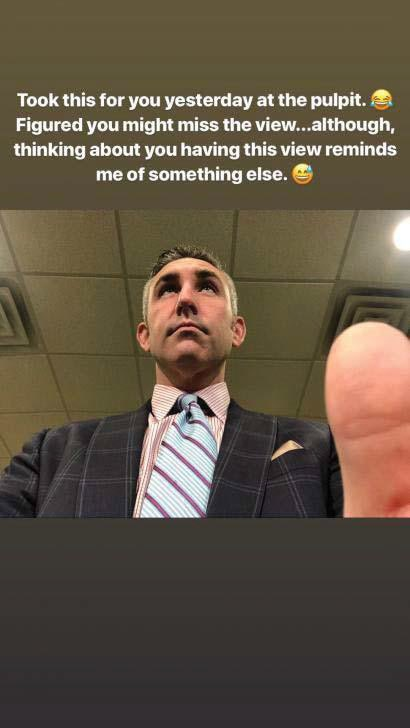 Text from Ensey:
Took this for you yesterday at the pulpit. Figured you might miss the view...although, thinking about you having this view reminds me of something else. 