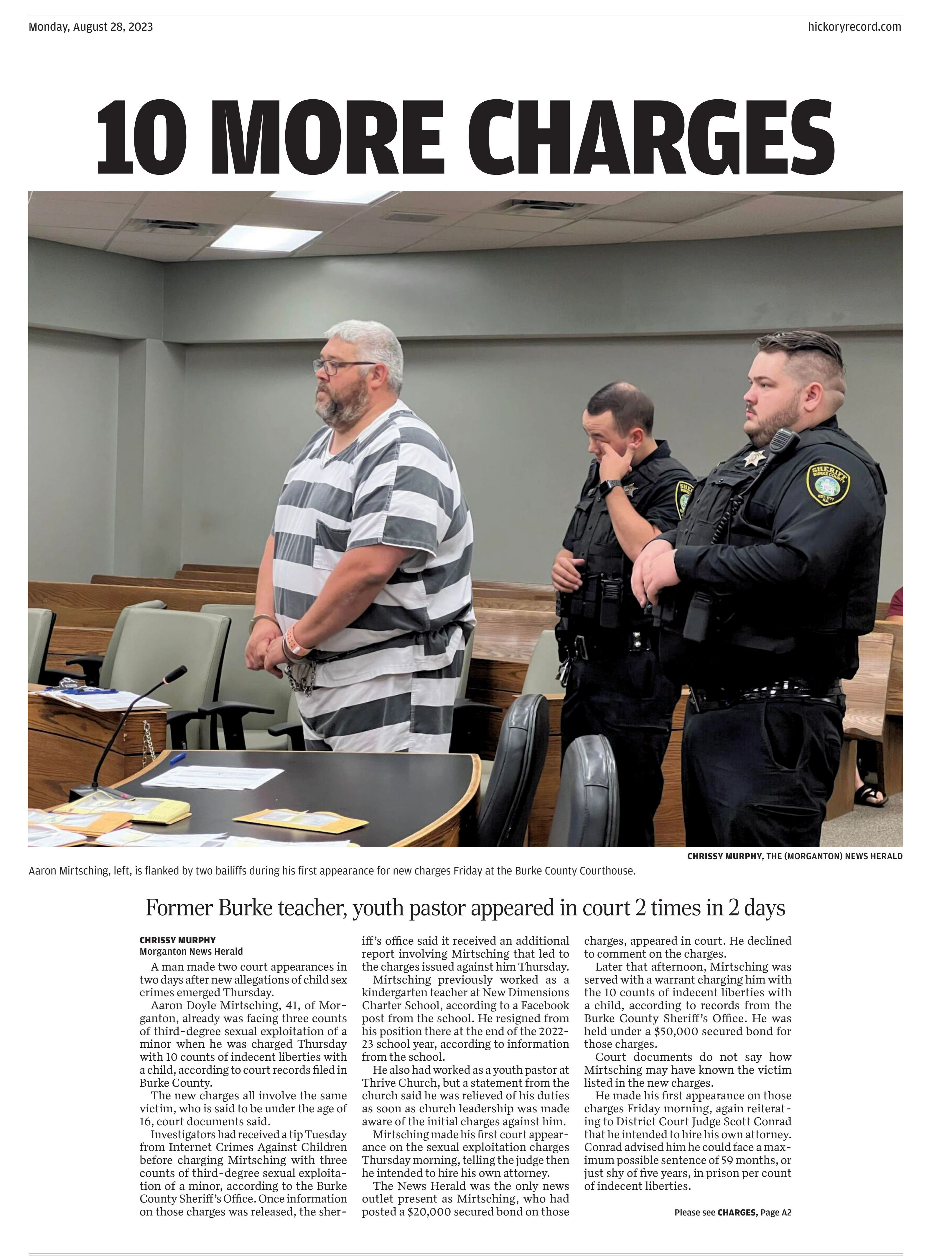 Hickory Daily Record (NC)
August 28, 2023
