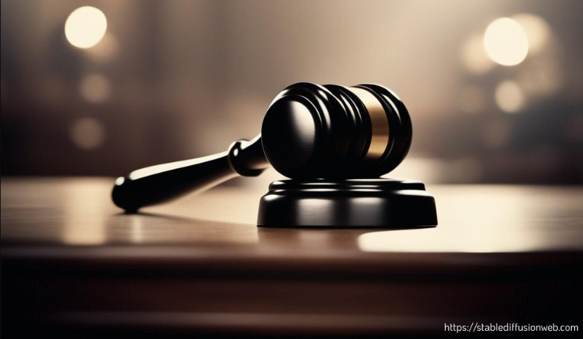 Picture of a gavel laying on a sound block.