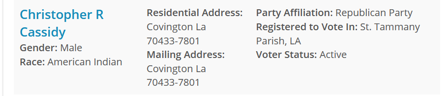 Republican Voter Registration.