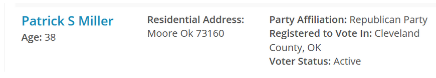 Republican Registration in Moore OK
